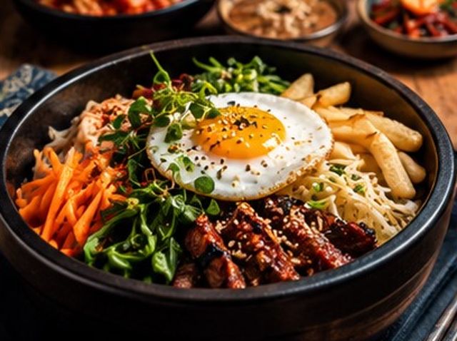 Bibimbap: South African spice-infused beef